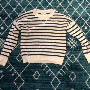 Madewell: M Striped Cashmere Sweater